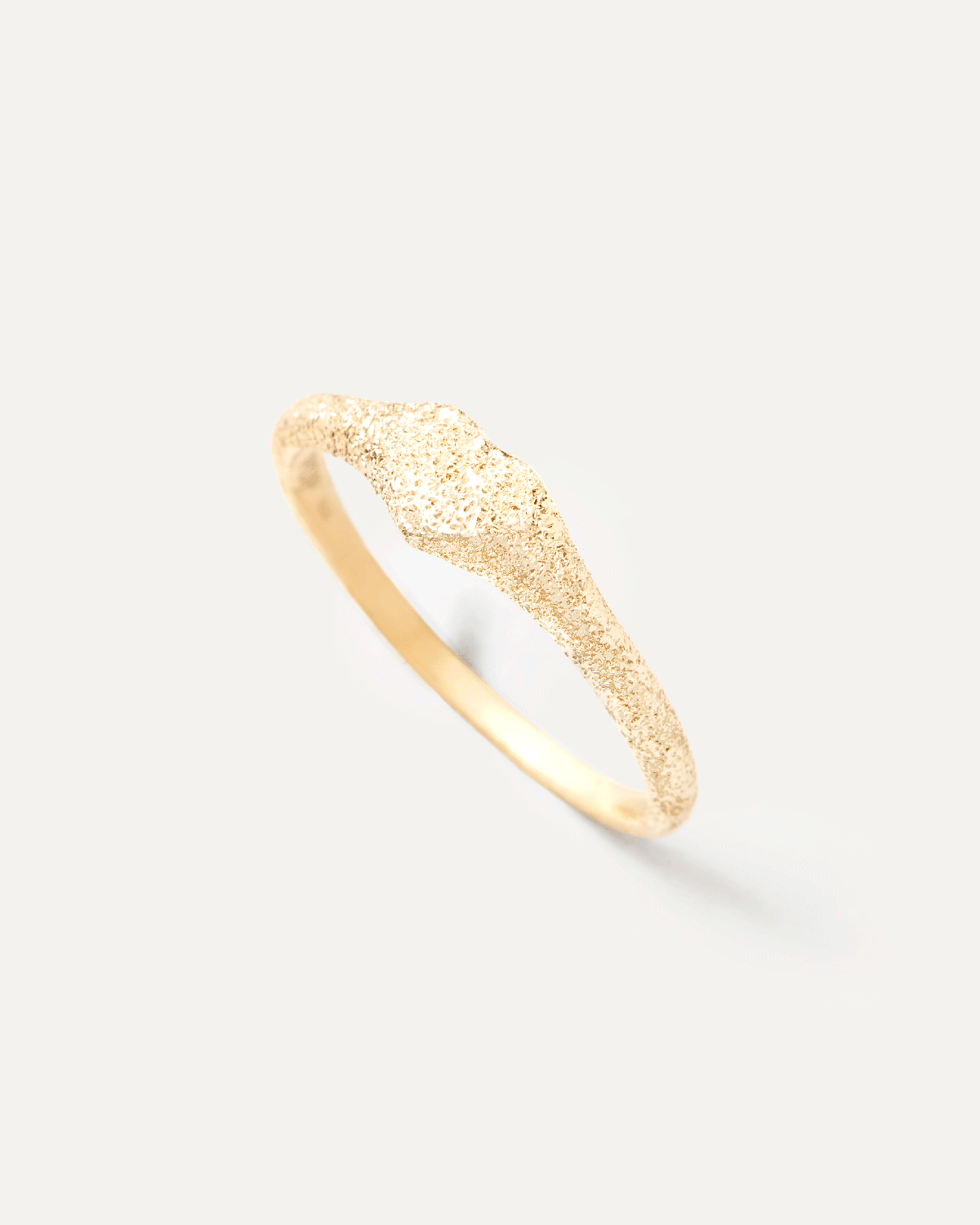 2024 Selection | Sandblasted Gold Heart Stamp Ring. Heart-shaped signet ring in solid 18K yellow gold with a sandblast finish. Get the latest arrival from PDPAOLA. Place your order safely and get this Best Seller. Free Shipping.