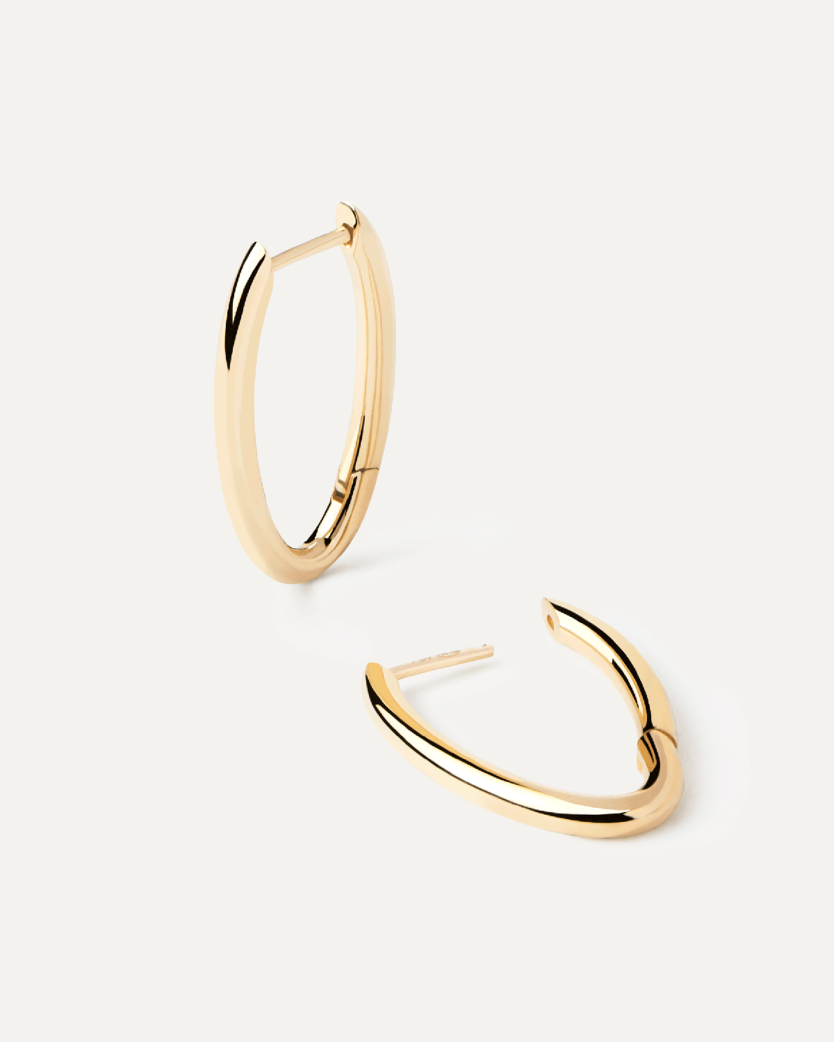 2024 Selection | Gold Vera Hoops. Distinctive oval shape hoop earrings in solid yellow gold. Get the latest arrival from PDPAOLA. Place your order safely and get this Best Seller. Free Shipping.