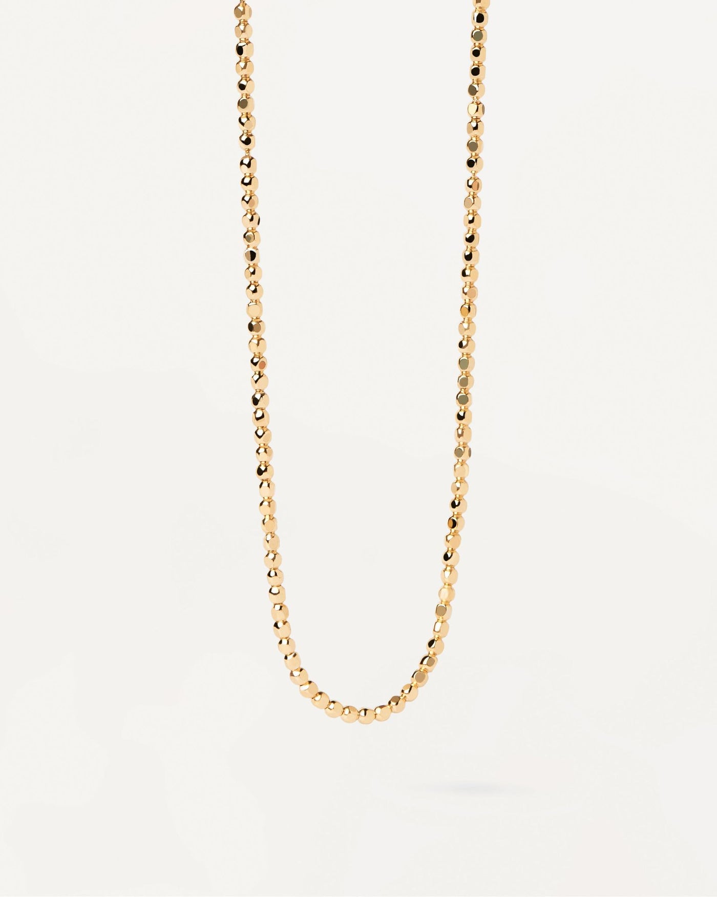 2024 Selection | Marina Chain Necklace. Gold-plated silver necklace with asymetric bead links. Get the latest arrival from PDPAOLA. Place your order safely and get this Best Seller. Free Shipping.