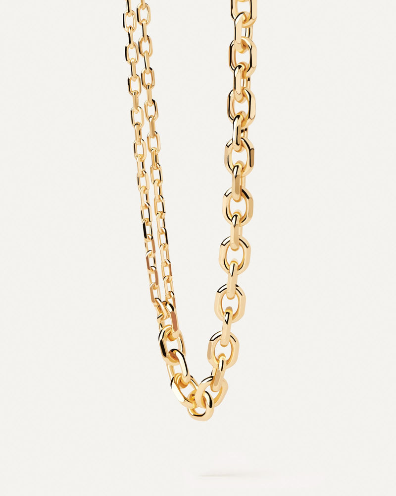 Gliederkette Vesta Halskette - 
  
    Messing / 18K Goldplattierung
  
