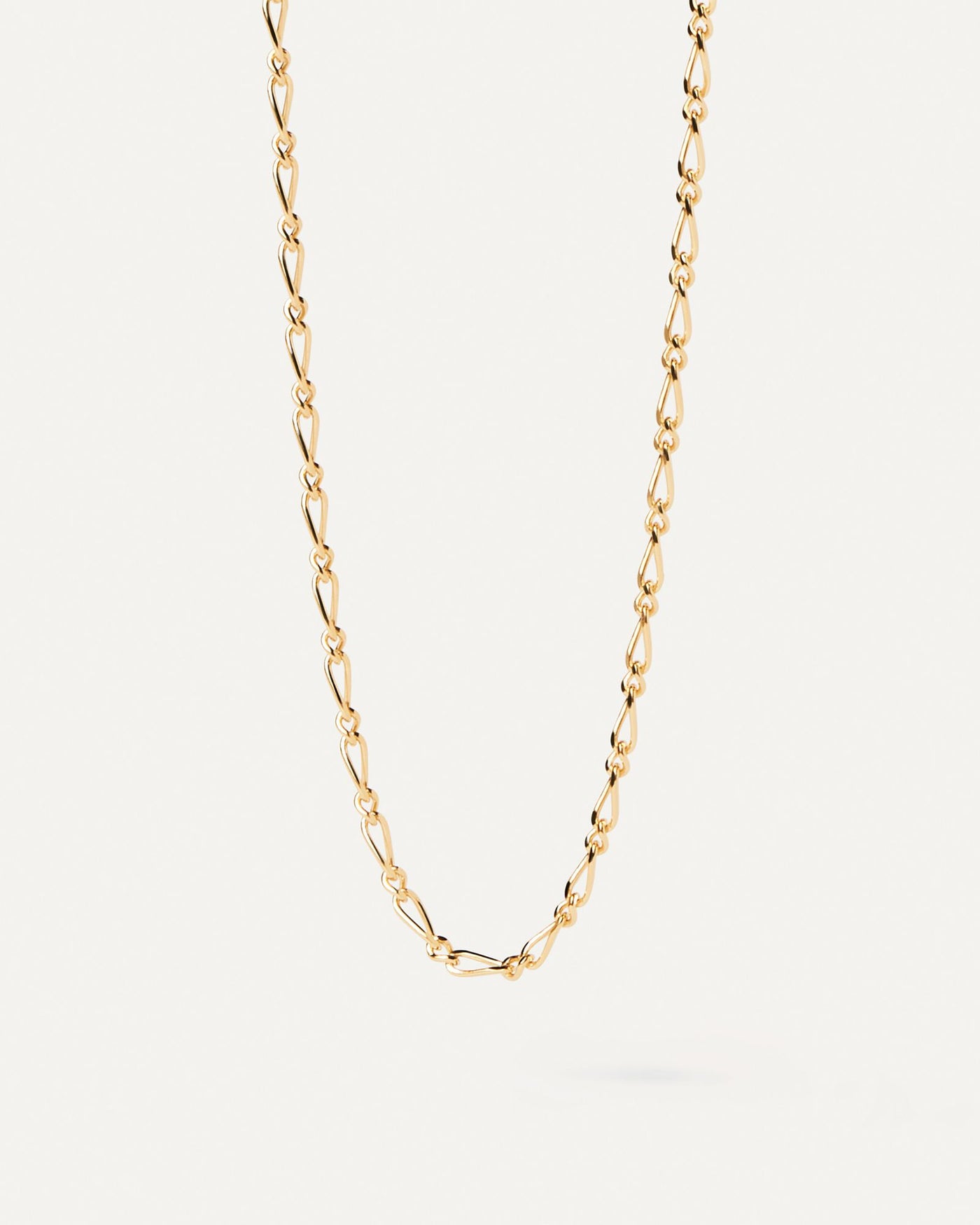 2024 Selection | Adele Chain Necklace. Gold-plated sleek chain necklace with intertwined asymmetric links. Get the latest arrival from PDPAOLA. Place your order safely and get this Best Seller. Free Shipping.