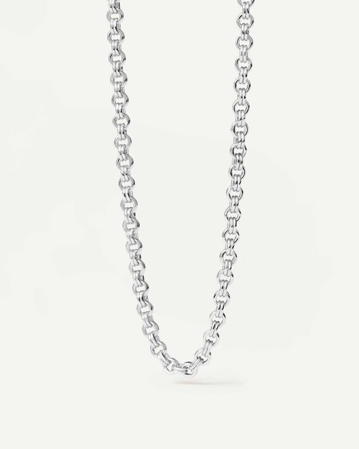 2024 Selection | Neo Silver Necklace. 925 silver chain necklace with double cable links. Get the latest arrival from PDPAOLA. Place your order safely and get this Best Seller. Free Shipping.