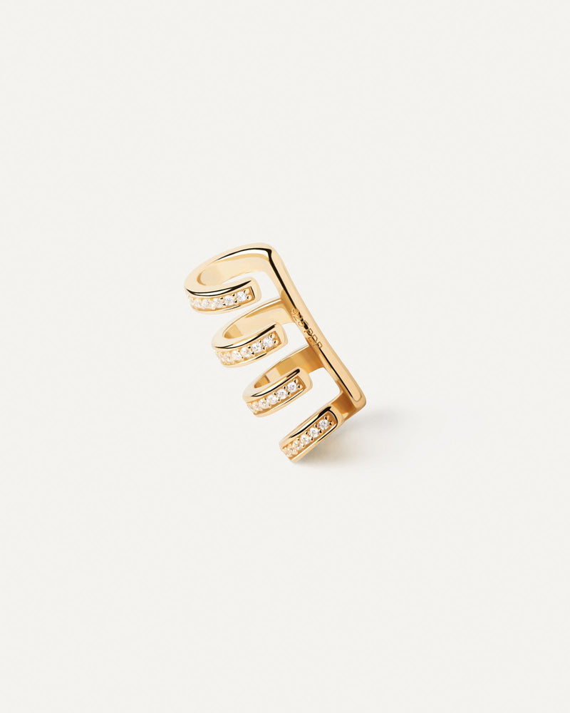 Ear Cuff Thunder - 
  
    Argento sterling / Placcatura in Oro 18K
  
