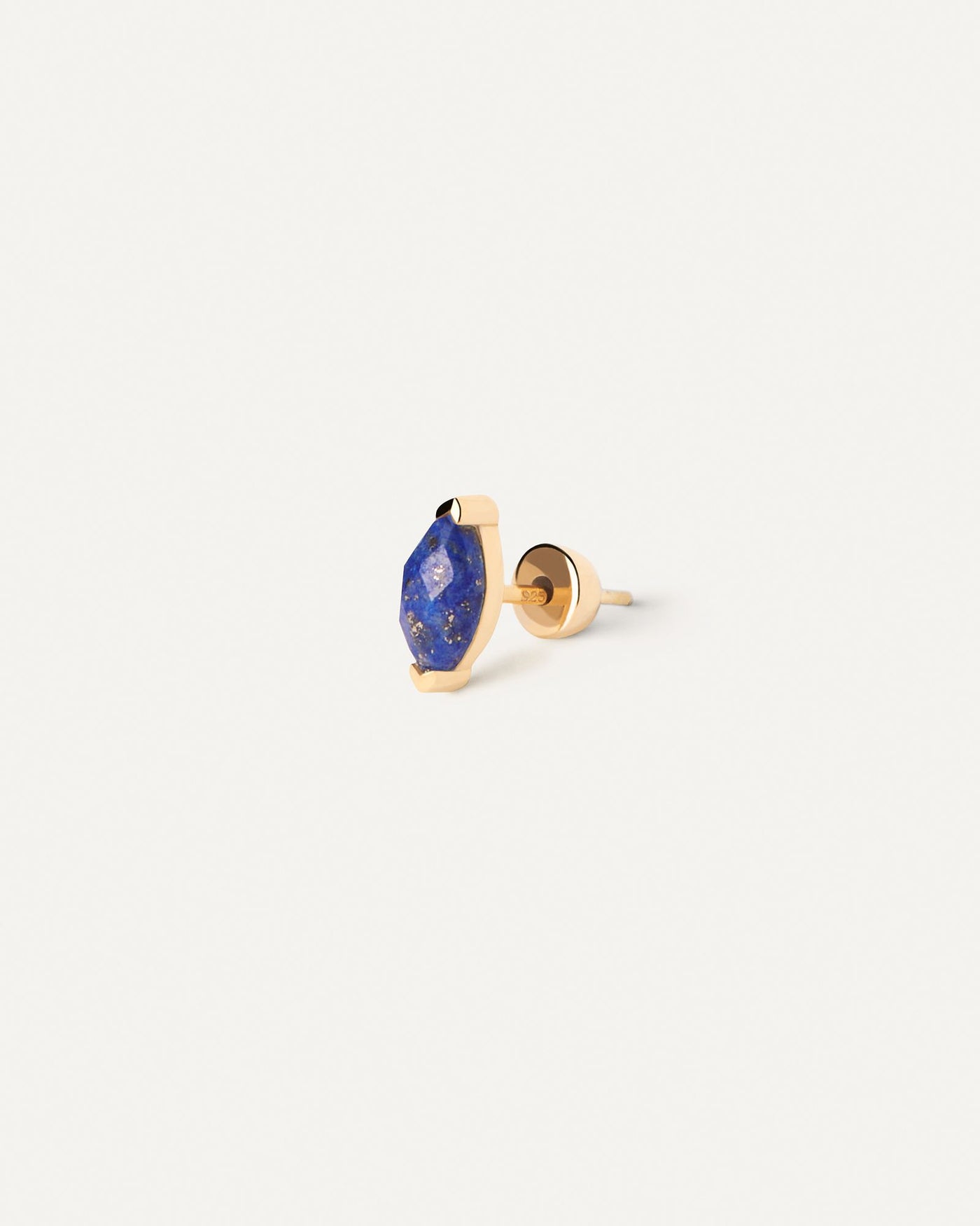 2024 Selection |  Lapis Lazuli Nomad Single Earring. Gold-plated stud earring embellished with marquise cut green gemstone. Get the latest arrival from PDPAOLA. Place your order safely and get this Best Seller. Free Shipping.