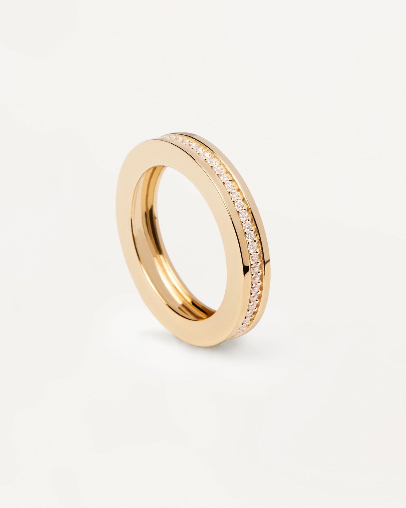 2024 Selection | Infinity Ring. Gold-plated eternity ring in disc shape. Get the latest arrival from PDPAOLA. Place your order safely and get this Best Seller. Free Shipping.