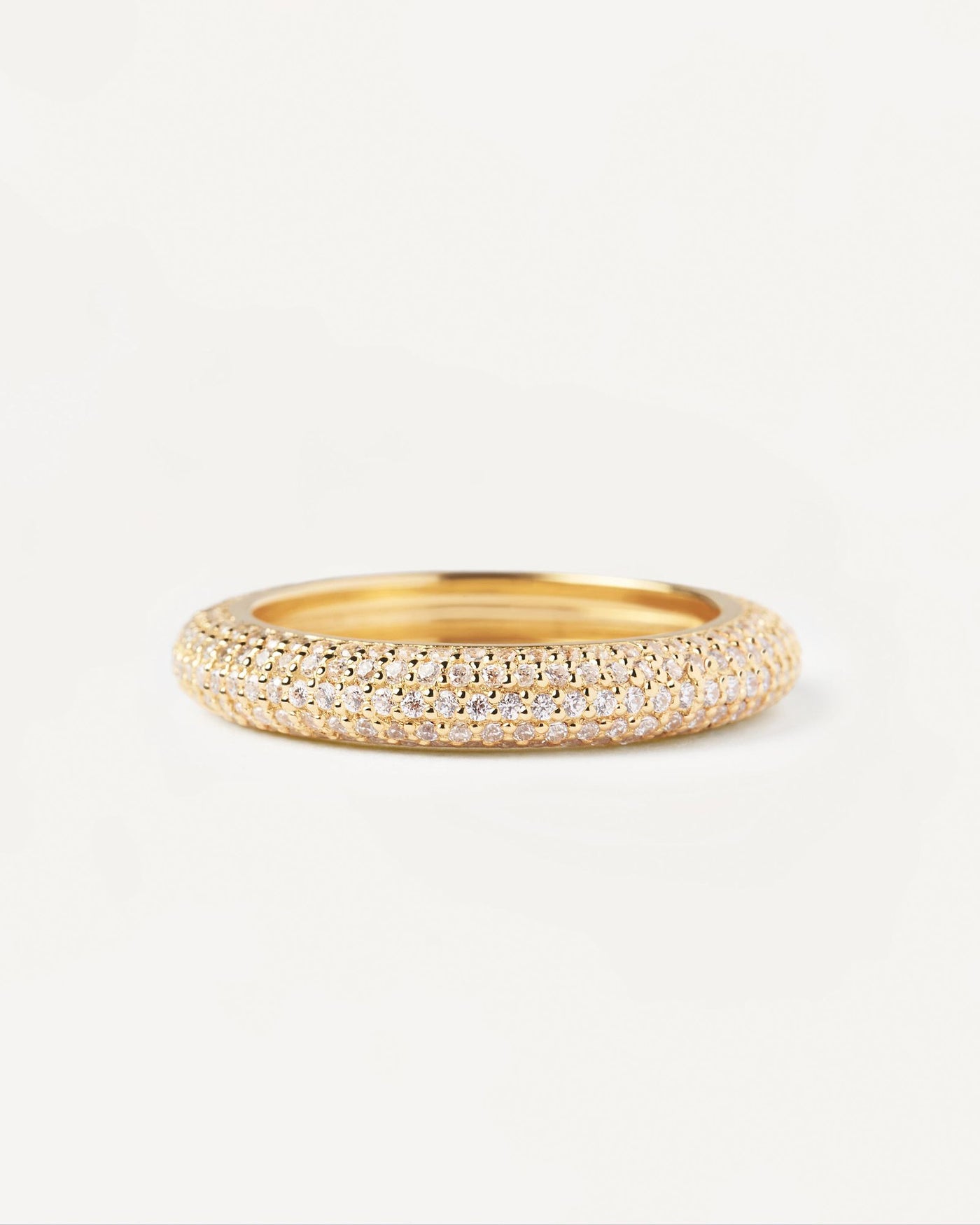 2024 Selection | King Ring. Gold-plated eternity ring with white zirconia. Get the latest arrival from PDPAOLA. Place your order safely and get this Best Seller. Free Shipping.