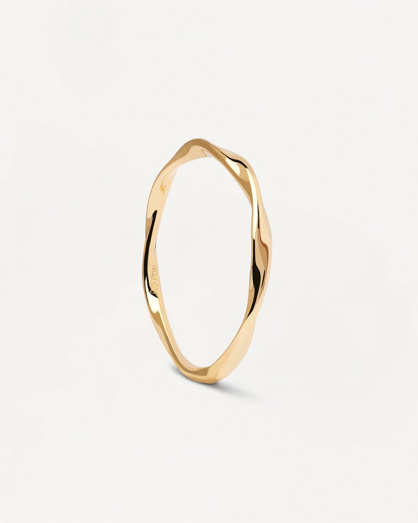 2024 Selection | Spiral Ring. Twisted ring in gold-plated sterling silver. Get the latest arrival from PDPAOLA. Place your order safely and get this Best Seller. Free Shipping.