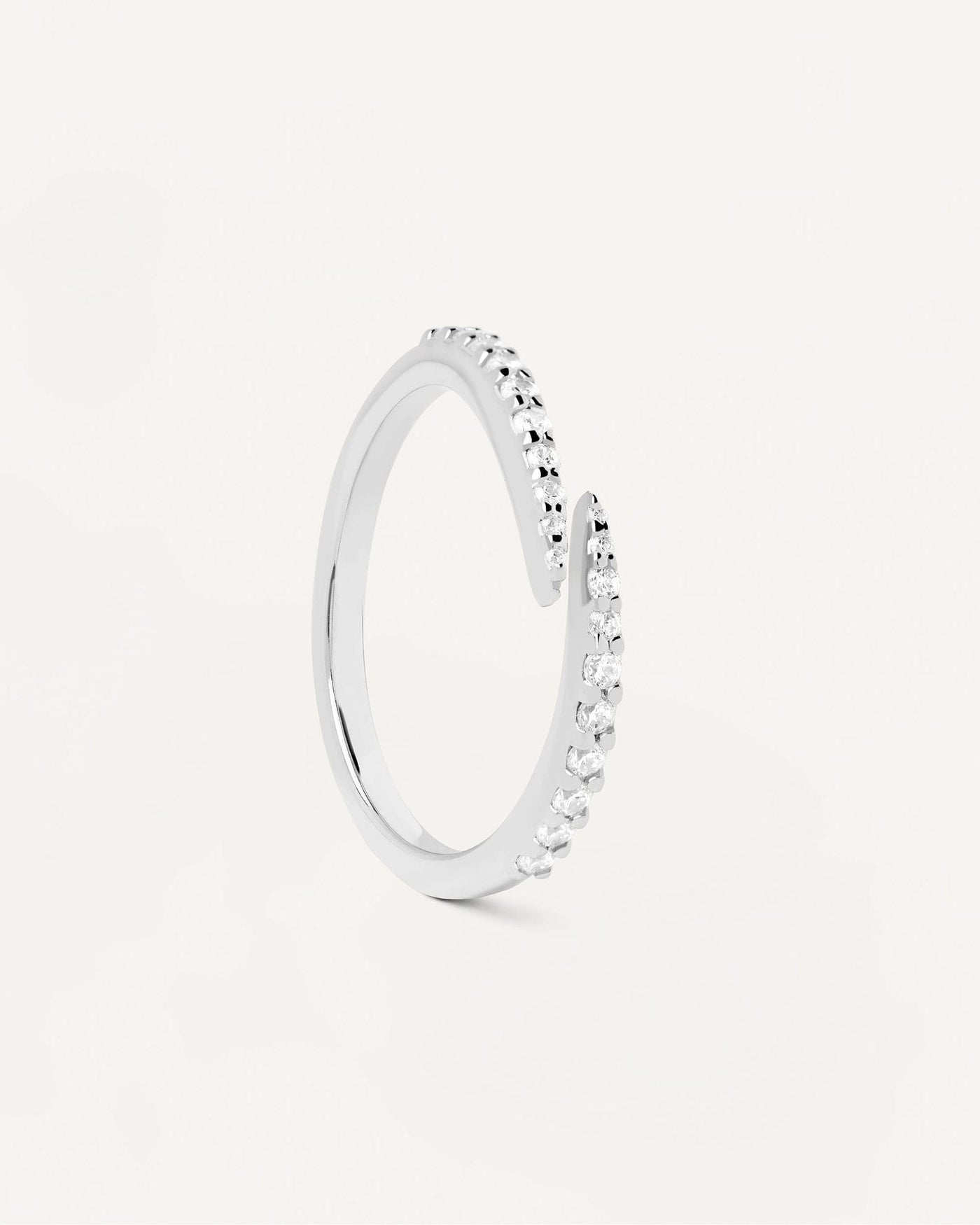 2024 Selection | Embrace Silver Ring. Almost ring in sterling silver with dainty zirconia. Get the latest arrival from PDPAOLA. Place your order safely and get this Best Seller. Free Shipping.