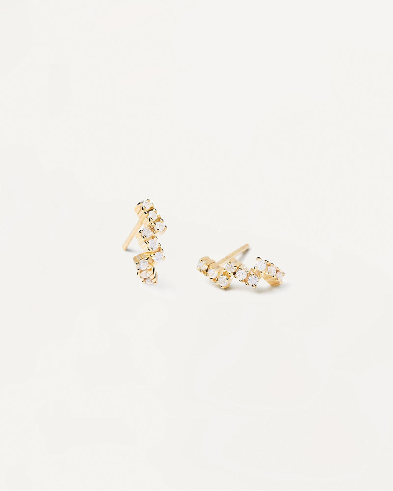 The Zipper Earrings - 
  
    Sterling Silver / 18K Gold plating
  
