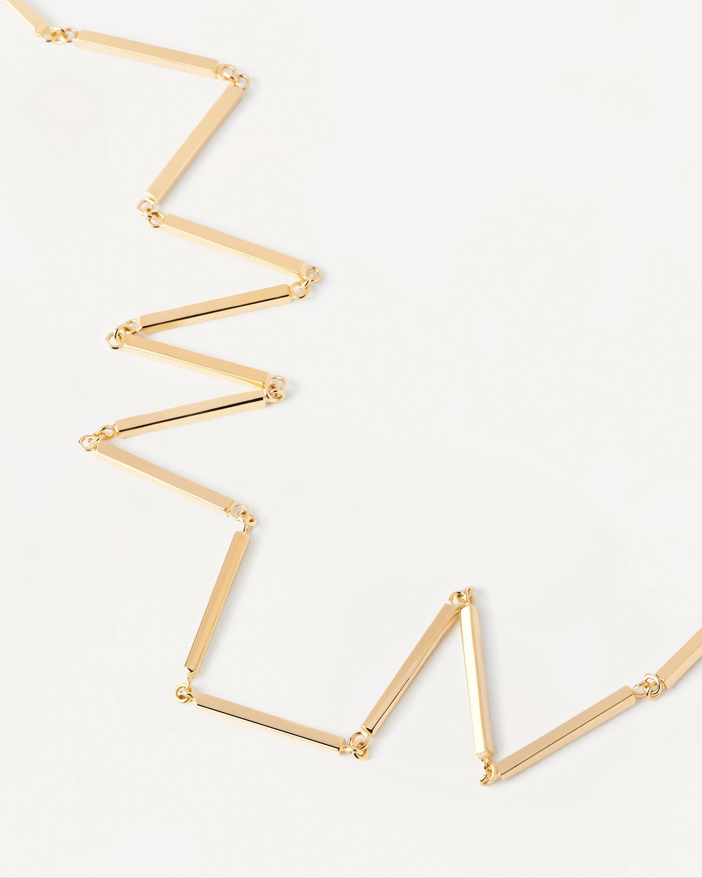 2024 Selection | Bar Chain Necklace. Articulated bar-chain necklace in plain gold-plated silver. Get the latest arrival from PDPAOLA. Place your order safely and get this Best Seller. Free Shipping.