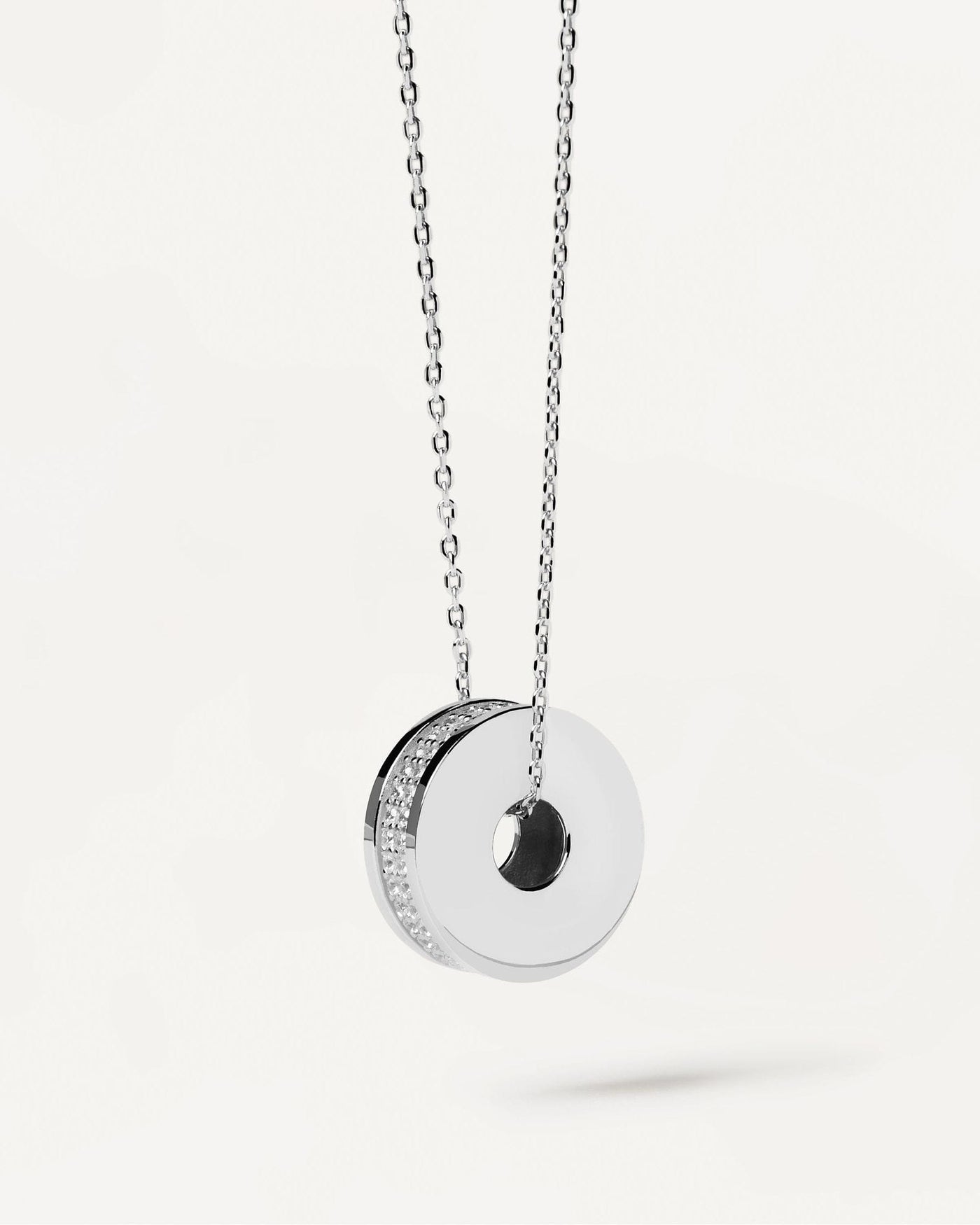 2024 Selection | Atlas Silver Necklace. Sterling silver necklace with disc pendant. Get the latest arrival from PDPAOLA. Place your order safely and get this Best Seller. Free Shipping.