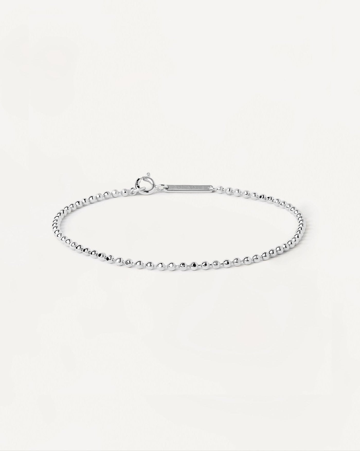 2024 Selection | Ball Chain Silver Bracelet. Ball-textured chain bracelet in plain sterling silver. Get the latest arrival from PDPAOLA. Place your order safely and get this Best Seller. Free Shipping.