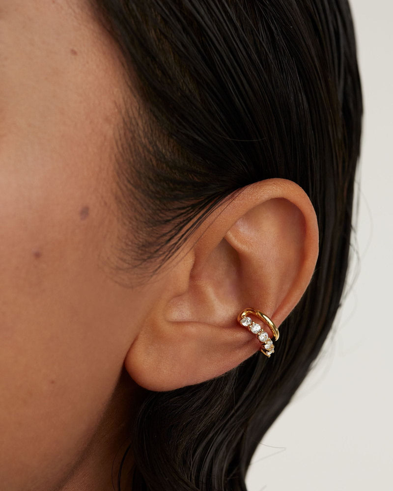 Ear Cuff Alexia - 
  
    Argento sterling / Placcatura in Oro 18K
  
