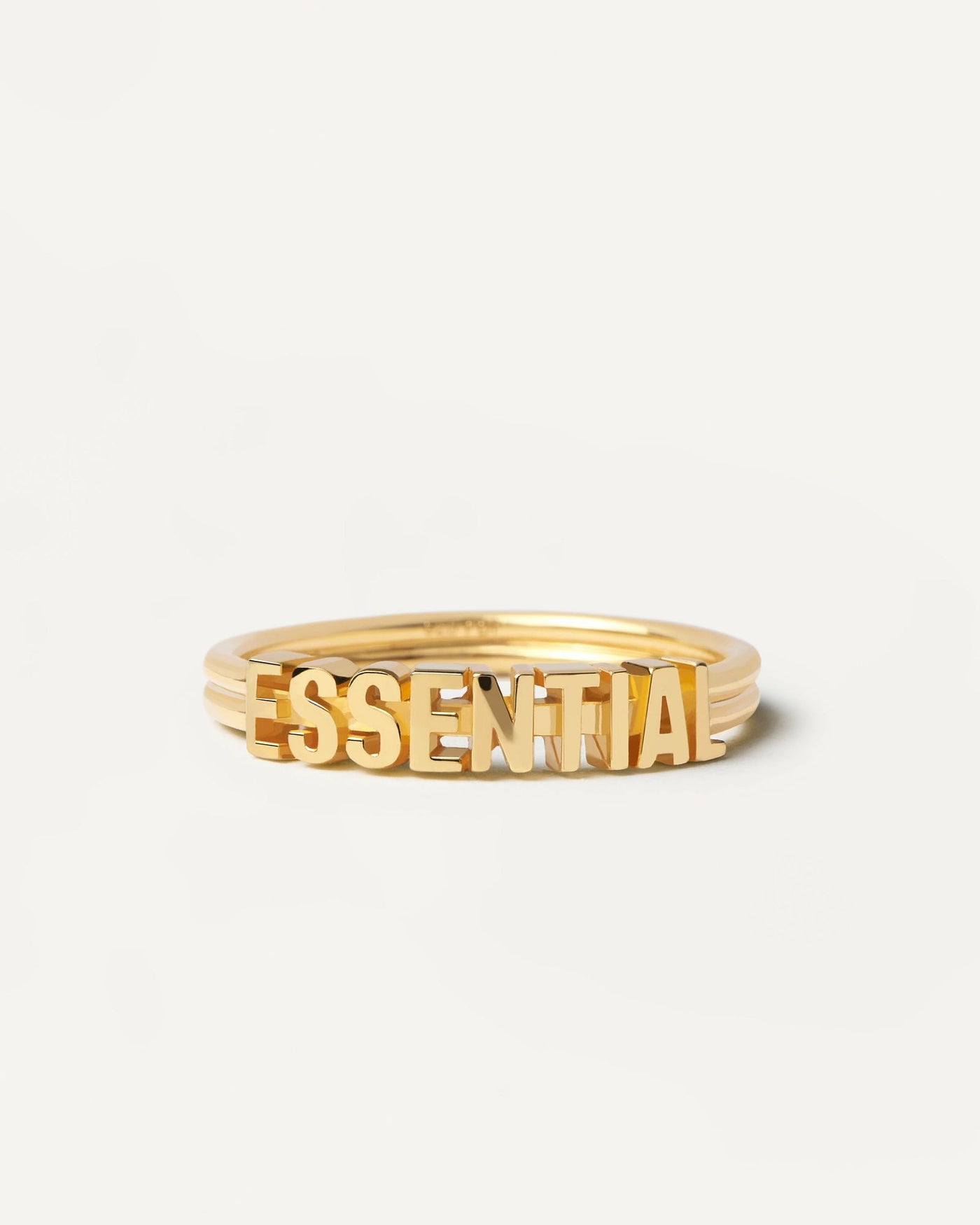2024 Selection | Essential Ring. Essential claim ring in gold-plated silver with 3 bands design. Get the latest arrival from PDPAOLA. Place your order safely and get this Best Seller. Free Shipping.