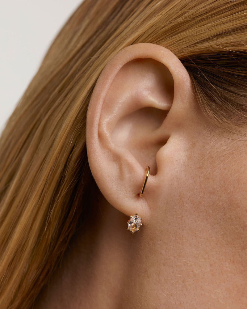Lila Single Earring - 
  
    Sterling Silver / 18K Gold plating
  
