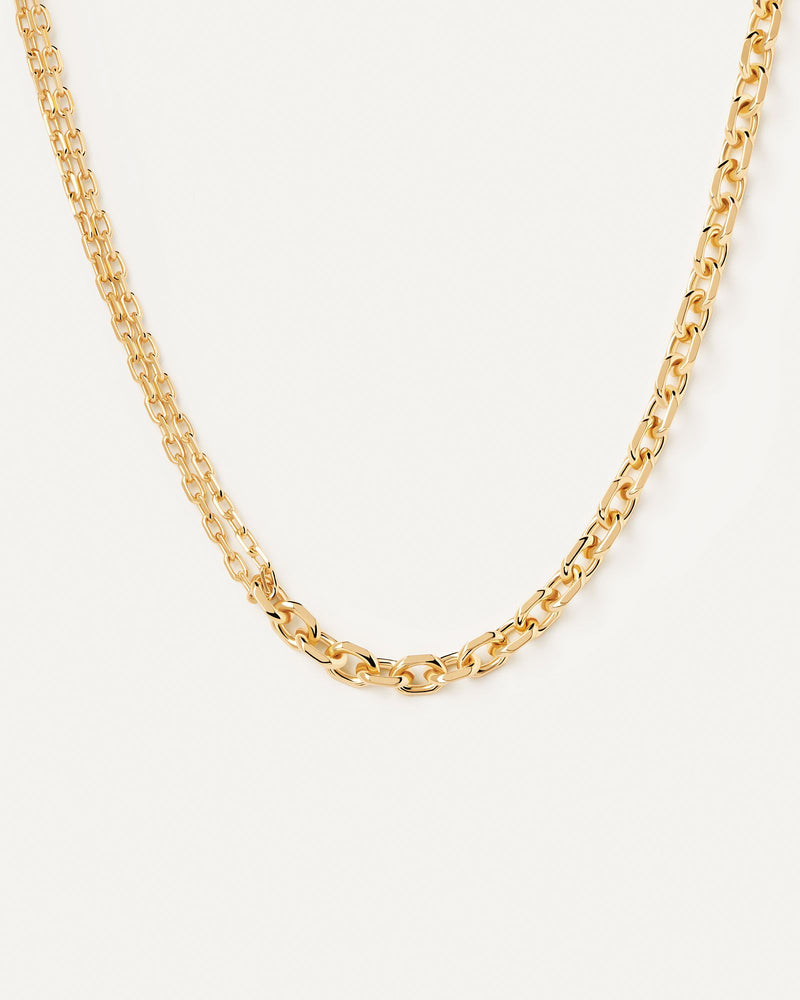 Gliederkette Vesta Halskette - 
  
    Messing / 18K Goldplattierung
  
