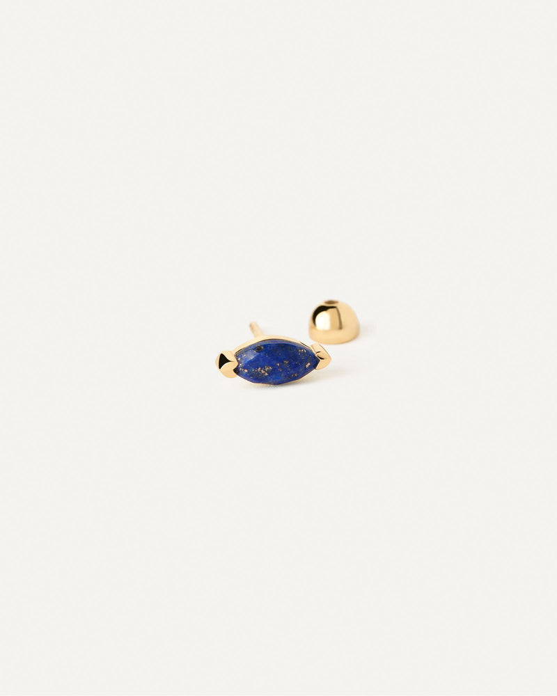 Lapis Lazuli Nomad Single Earring - 
  
    Sterling Silver / 18K Gold plating
  
