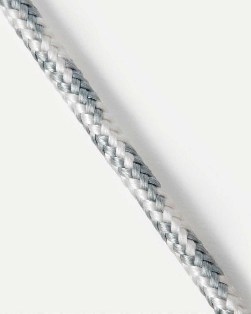 Sky Rope and Chain Silver Bracelet - 
  
    Cordón / Baño de rodio en plata
  
