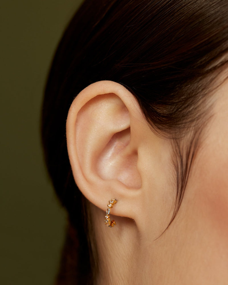 Ombré Earrings - 
  
    Sterling Silver / 18K Gold plating
  
