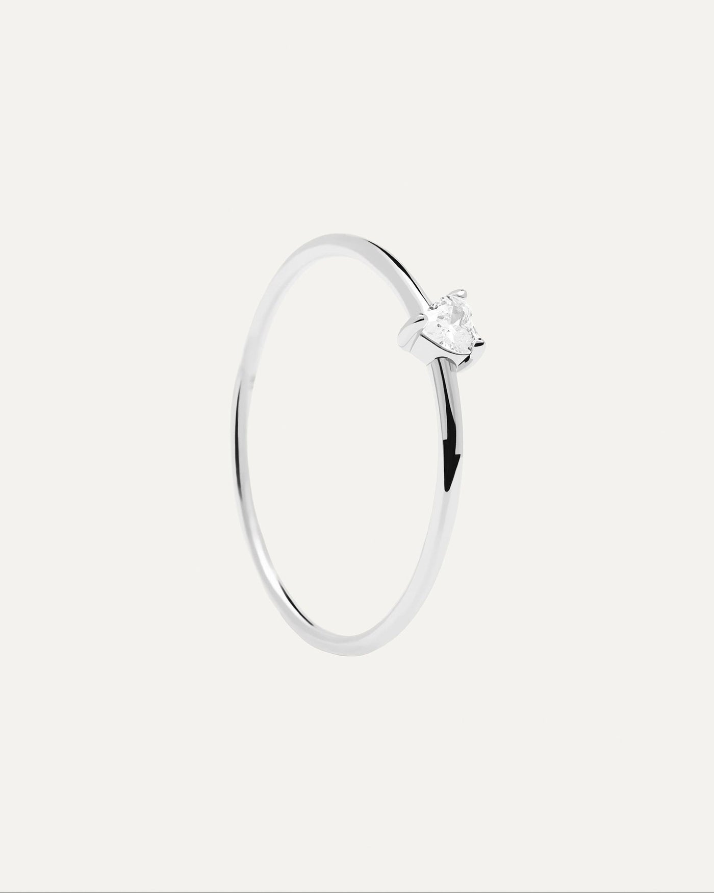2024 Selection | White Heart Ring Silver. Cute 925 sterling silver ring with a heart-shaped white zirconia. Get the latest arrival from PDPAOLA. Place your order safely and get this Best Seller. Free Shipping.