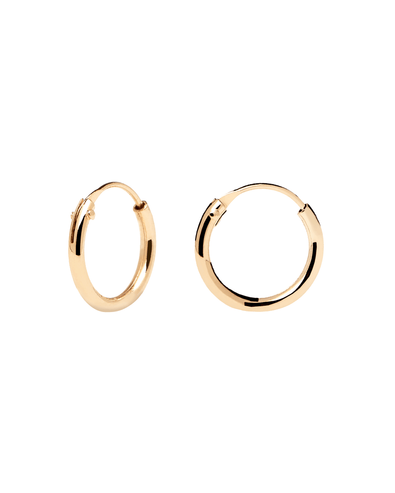 Boucles d'Oreilles Mini Gold - 
  
    Argent massif / Placage Or 18 Ct
  
