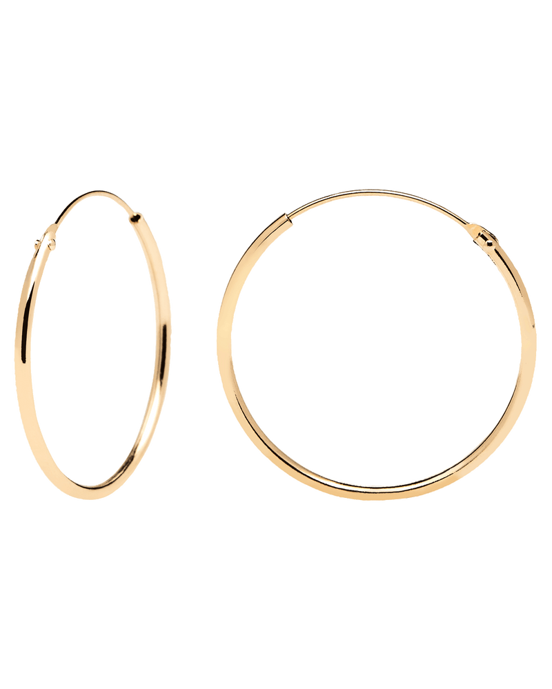 Orecchini Large - 
  
    Argento sterling / Placcatura in Oro 18K
  
