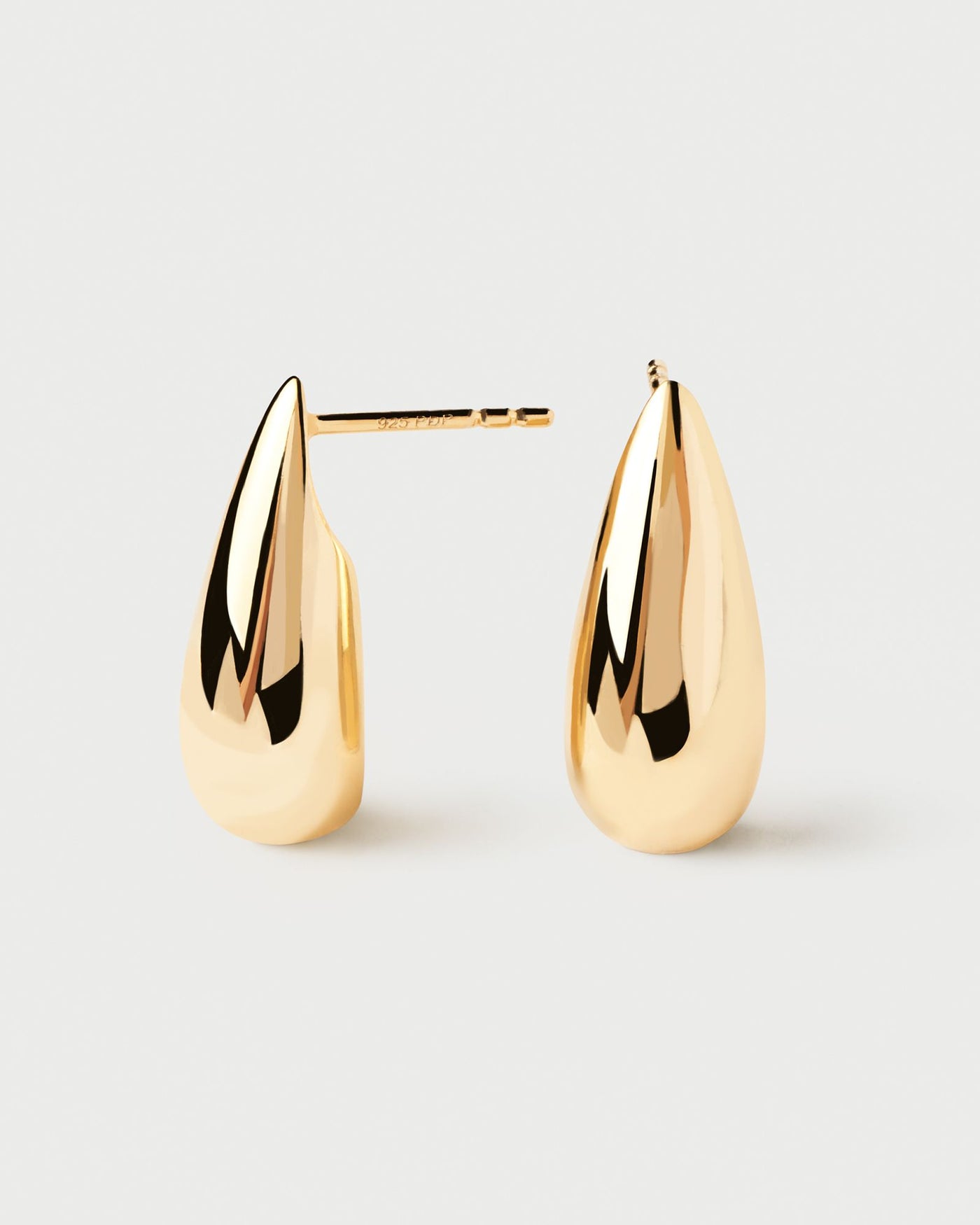 2024 Selection | Large Sugar Earrings. Drop shaped stud earrings in gold-plated silver. Get the latest arrival from PDPAOLA. Place your order safely and get this Best Seller. Free Shipping.