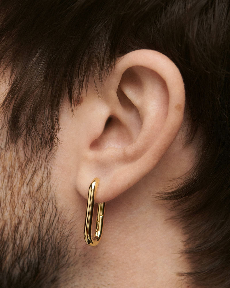 Beat Hoop Earrings - 
  
    Brass / 18K Gold plating
  
