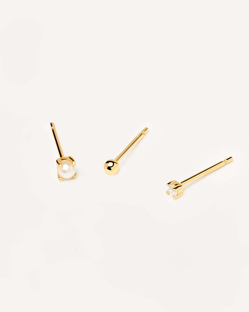Angel Earrings Set - 
  
    Sterling Silver / 18K Gold plating
  
