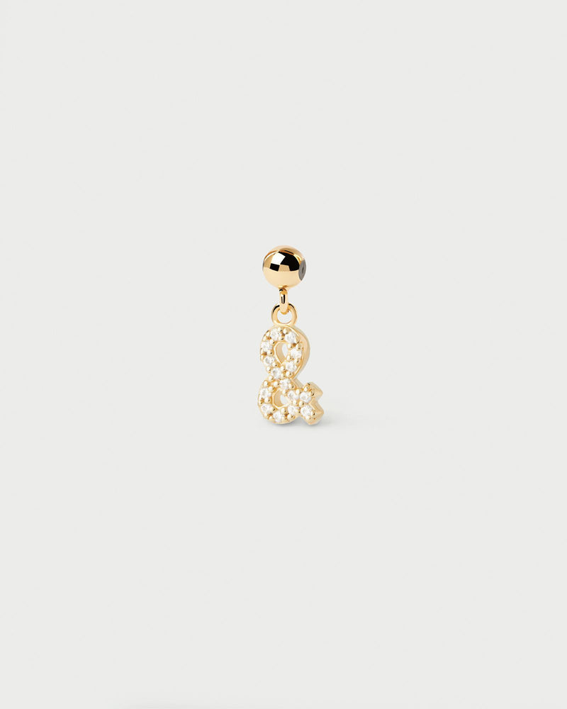 Charm E commerciale - 
  
    Argento sterling / Placcatura in Oro 18K
  
