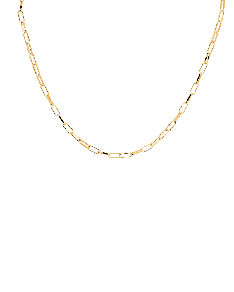 Statement-Halskette - 
  
    Sterling Silber / 18K Goldplattierung
  
