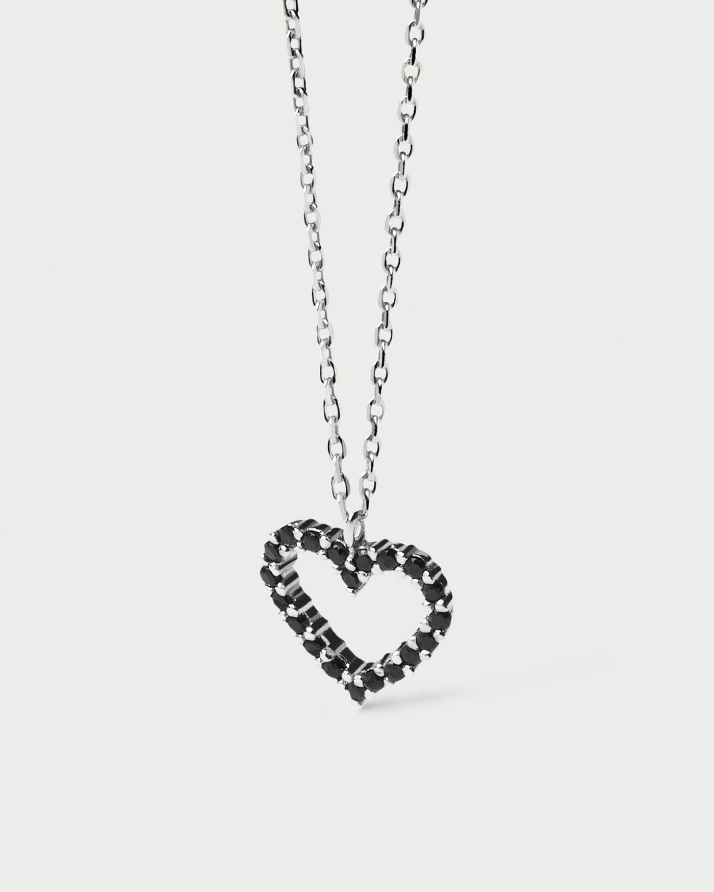 2024 Selection | Black Heart Necklace Silver. Get the latest arrival from PDPAOLA. Place your order safely and get this Best Seller. Free Shipping over 40€