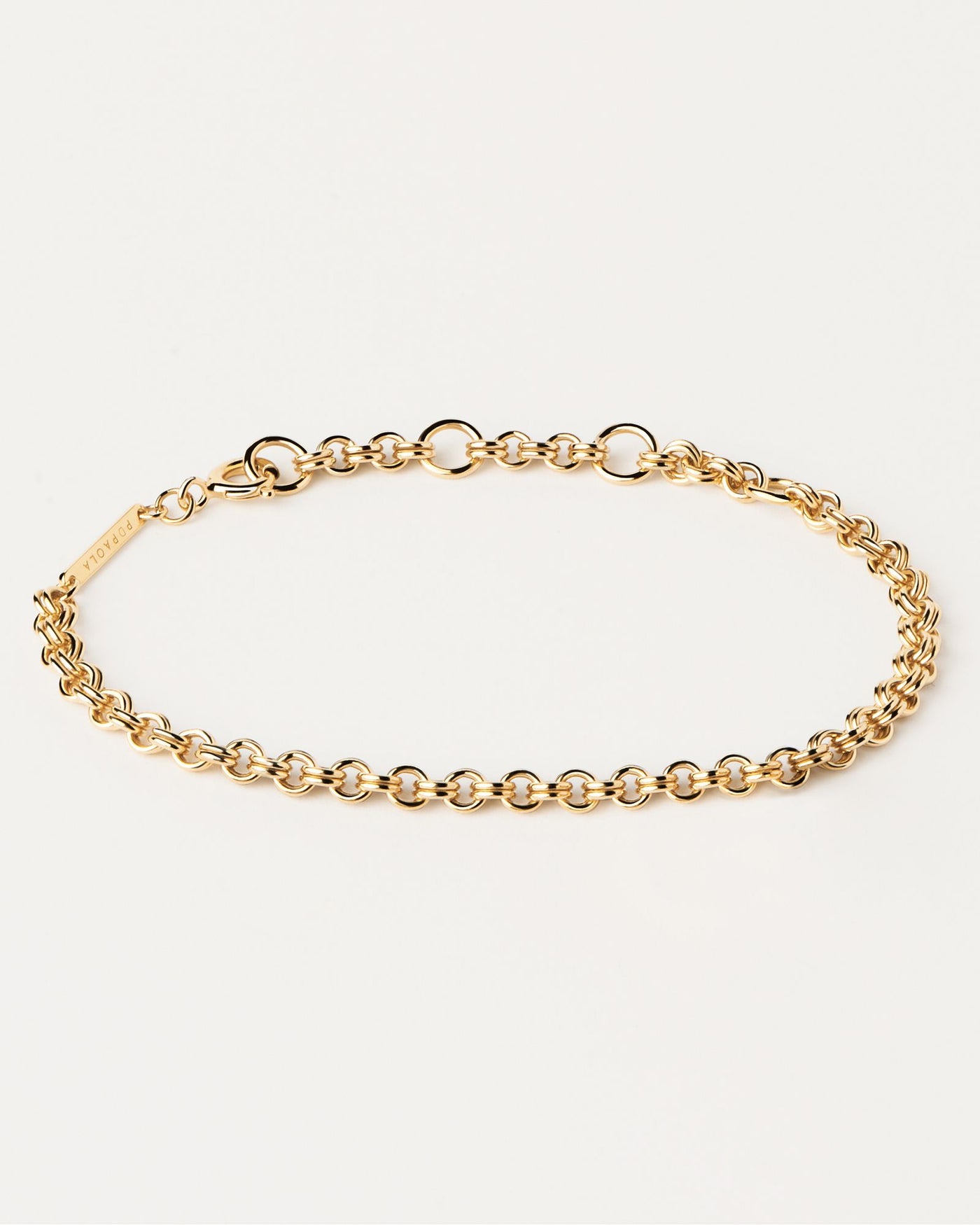 2024 Selection | Neo Bracelet. Gold-plated silver chain bracelet with double cable links. Get the latest arrival from PDPAOLA. Place your order safely and get this Best Seller. Free Shipping.