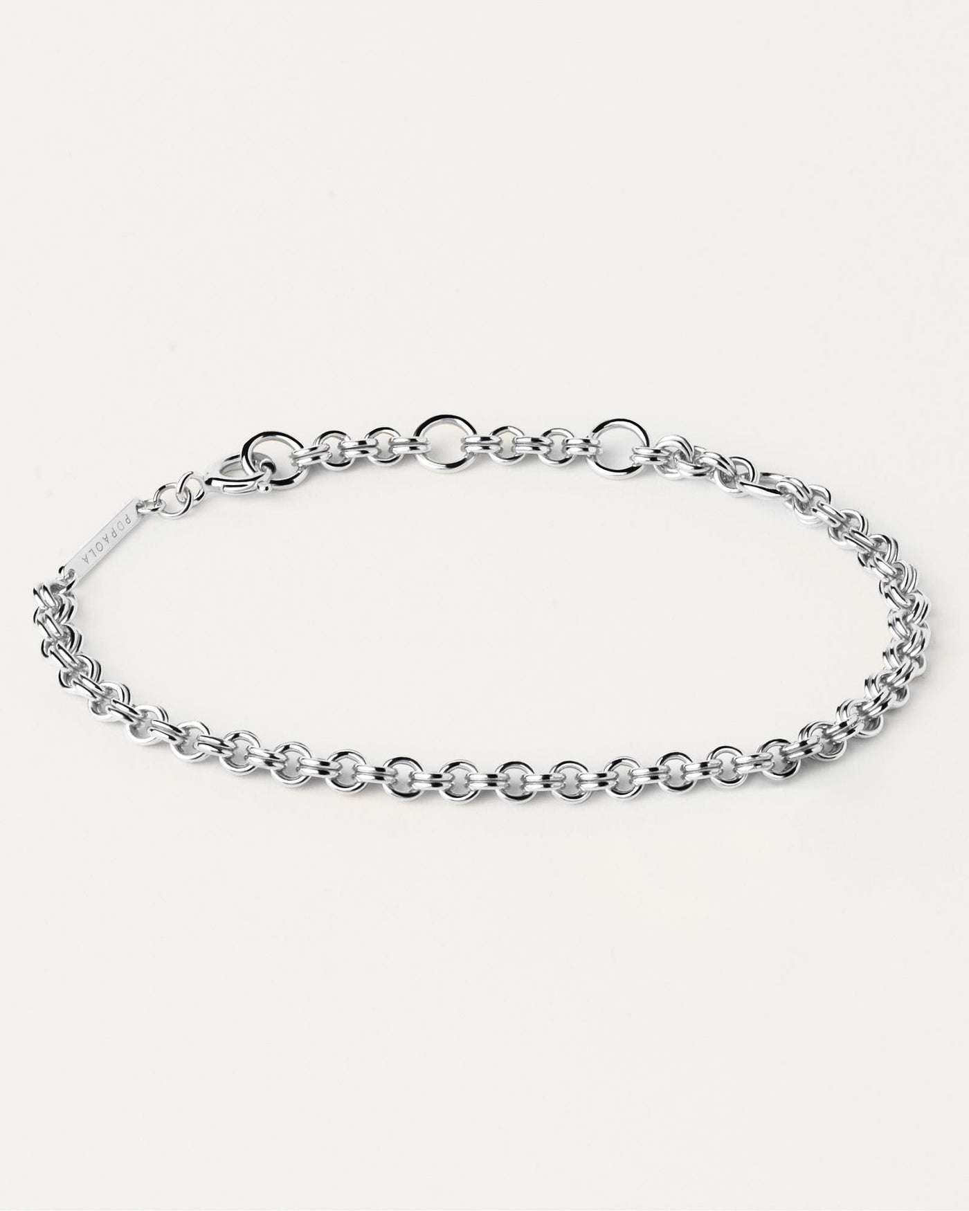 2024 Selection | Neo Silver Bracelet. 925 silver chain bracelet with double cable links. Get the latest arrival from PDPAOLA. Place your order safely and get this Best Seller. Free Shipping.